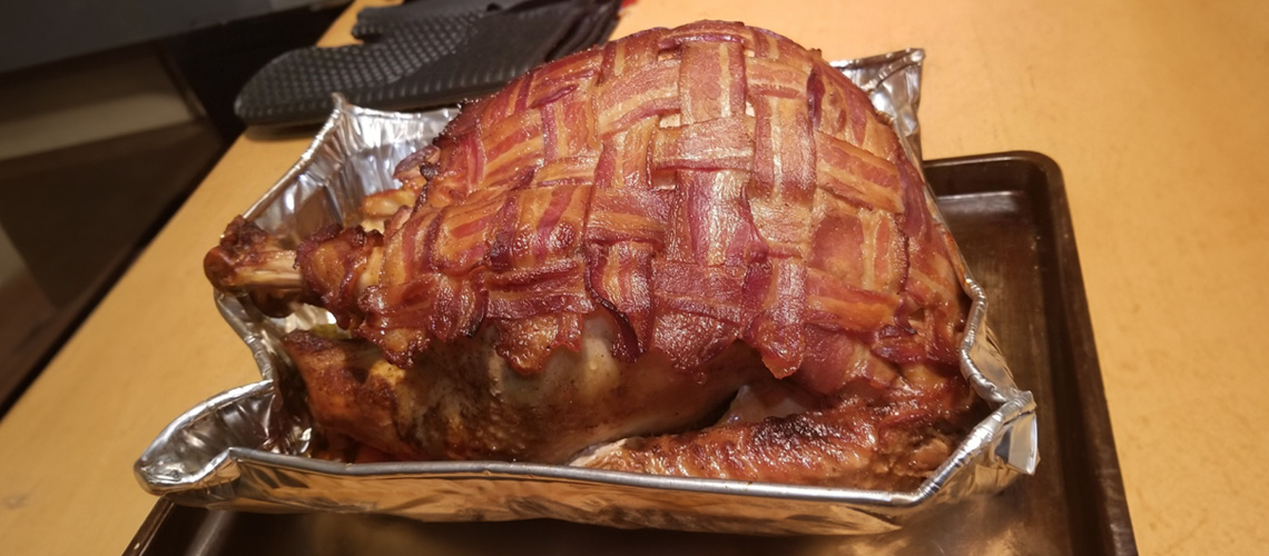 Melody’s Bacon Wrapped Smoked Turkey